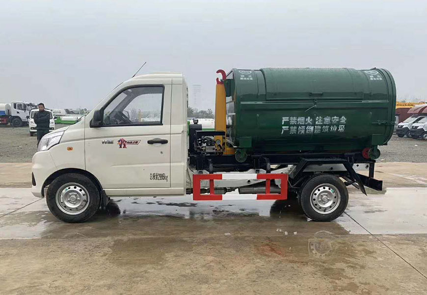 祥菱3方勾臂垃圾車(chē)圖片